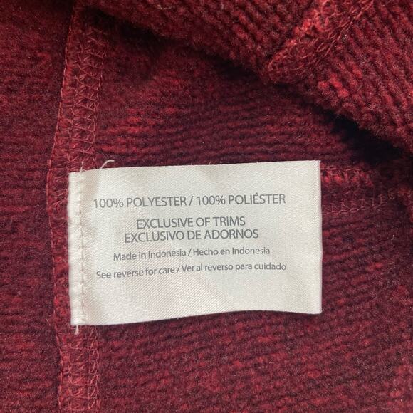 Woolrich Drifter Pullover Men's Medium Heather Red 1/4 Snap Fleece Sweater Cold - Picture 6 of 13